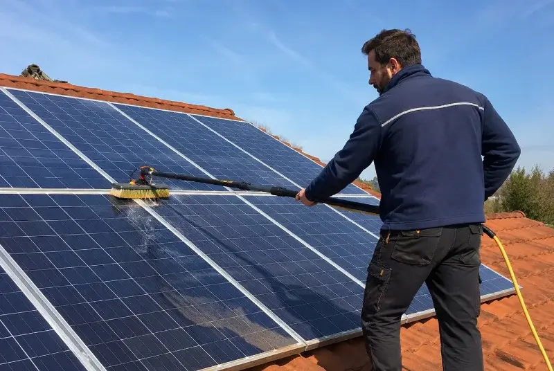 Nettoyage et entretien de panneaux solaires à Arveyres